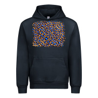 Navy leopard with navy blue glitter Urban Hoodie - Artiststas