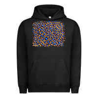 Pigment Black leopard with navy blue glitter Urban Hoodie - Artiststas