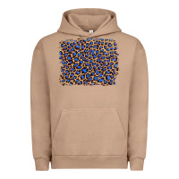 Pigment Burro leopard with navy blue glitter Urban Hoodie - Artiststas