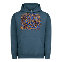Pigment Midnight Navy leopard with navy blue glitter Urban Hoodie - Artiststas