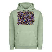 Leopard With Navy Blue Glitter Urban Hoodie | Teevron