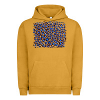Pigment Peanut Butter leopard with navy blue glitter Urban Hoodie - Artiststas