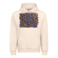 Sandshell leopard with navy blue glitter Urban Hoodie - Artiststas