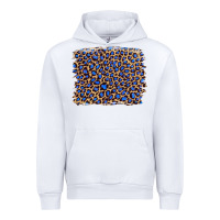White leopard with navy blue glitter Urban Hoodie - Artiststas
