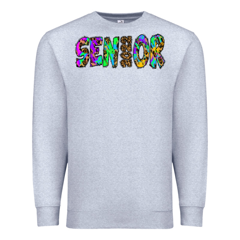 Senior 2022 Tie Die Leopard Premium Sweatshirt by RanaPortraitStore | Teevron