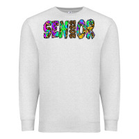 Oatmeal Heather senior 2022 tie die leopard Premium Sweatshirt - RanaPortraitStore