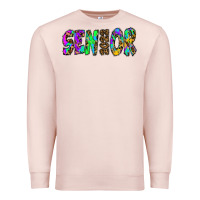 Pale Pink senior 2022 tie die leopard Premium Sweatshirt - RanaPortraitStore