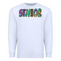 White senior 2022 tie die leopard Premium Sweatshirt - RanaPortraitStore
