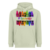 Matcha teacher life crayons Heavyweight Hoodie - texasbilliewilder