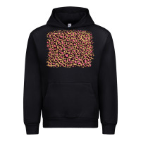 Black leopard with pink glitter Urban Hoodie - Artiststas