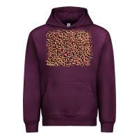 Mauve Wine leopard with pink glitter Urban Hoodie - Artiststas