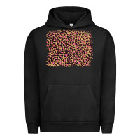 Pigment Black leopard with pink glitter Urban Hoodie - Artiststas