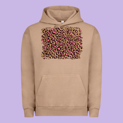 Leopard With Pink Glitter Urban Hoodie Designed By Artiststas