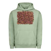 Pigment Oil Green leopard with pink glitter Urban Hoodie - Artiststas