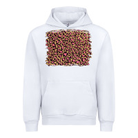 White leopard with pink glitter Urban Hoodie - Artiststas
