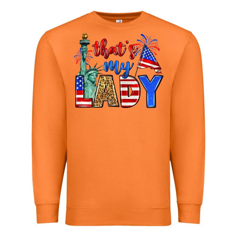 That's My Lady 4th Of July Premium Sweatshirt by Zillion Design Studio | Teevron