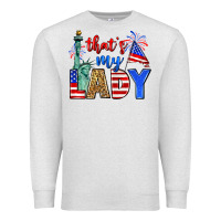 Oatmeal Heather that's my lady 4th of july Premium Sweatshirt - Zillion Design Studio