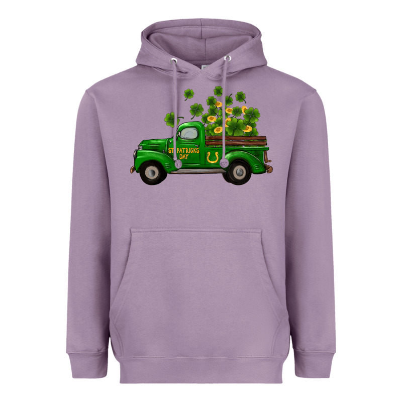 St Patricks Truck Shamrock Horseshoe Gold Heavyweight Hoodie by RanaPortraitStore | Teevron