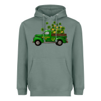 Sage st patricks truck shamrock horseshoe gold Heavyweight Hoodie - RanaPortraitStore