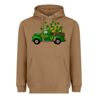 Toasted Coconut st patricks truck shamrock horseshoe gold Heavyweight Hoodie - RanaPortraitStore