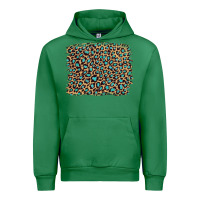 Emerald leopard with turquoise glitter Urban Hoodie - Artiststas