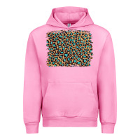 Fuchsia Pink leopard with turquoise glitter Urban Hoodie - Artiststas