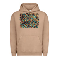 Pigment Burro leopard with turquoise glitter Urban Hoodie - Artiststas