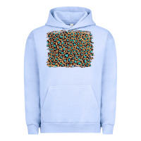 Pigment Grape Ice leopard with turquoise glitter Urban Hoodie - Artiststas