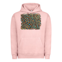 Leopard With Turquoise Glitter Urban Hoodie | Teevron