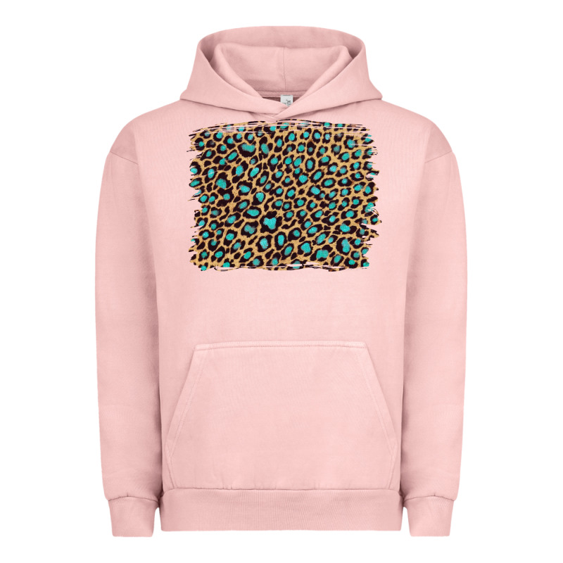 Leopard With Turquoise Glitter Urban Hoodie by Artiststas | Teevron