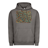 Pigment Tornado leopard with turquoise glitter Urban Hoodie - Artiststas
