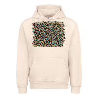 Sandshell leopard with turquoise glitter Urban Hoodie - Artiststas