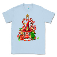 Dusty Blue christmas  gnomes Classic Tee - FaDigitalArtStudio