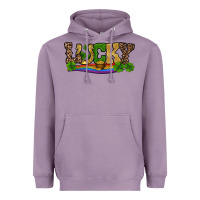 Lavender st patricks shamrock gold with rainbow Heavyweight Hoodie - RanaPortraitStore