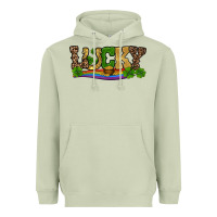 Matcha st patricks shamrock gold with rainbow Heavyweight Hoodie - RanaPortraitStore