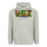Moon Dust st patricks shamrock gold with rainbow Heavyweight Hoodie - RanaPortraitStore
