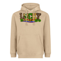 Mushroom st patricks shamrock gold with rainbow Heavyweight Hoodie - RanaPortraitStore