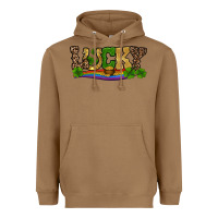 Toasted Coconut st patricks shamrock gold with rainbow Heavyweight Hoodie - RanaPortraitStore
