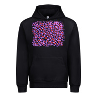 Black lilac leopard with red glitter Urban Hoodie - Artiststas