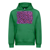 Emerald lilac leopard with red glitter Urban Hoodie - Artiststas