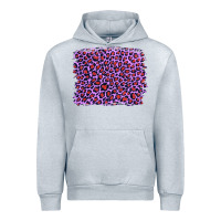 Heather Grey lilac leopard with red glitter Urban Hoodie - Artiststas
