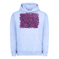 Pigment Grape Ice lilac leopard with red glitter Urban Hoodie - Artiststas