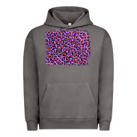 Pigment Tornado lilac leopard with red glitter Urban Hoodie - Artiststas