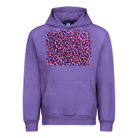 Tulip lilac leopard with red glitter Urban Hoodie - Artiststas