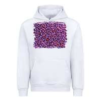 White lilac leopard with red glitter Urban Hoodie - Artiststas