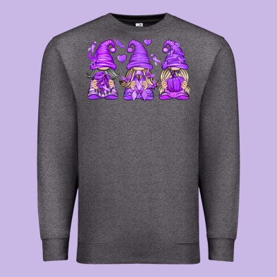 Domestic Violence Warrior Gnomes Premium Sweatshirt Designed By Texasbilliewilder