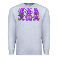 Heather Grey Domestic Violence Warrior Gnomes Premium Sweatshirt - texasbilliewilder