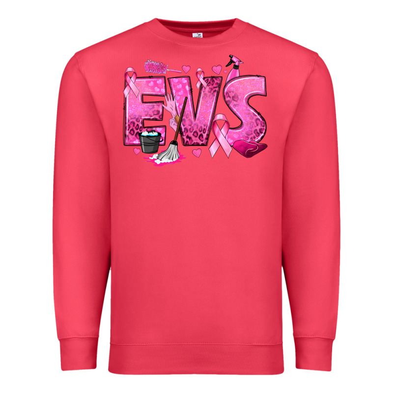 Environmental Services Breast Cancer Premium Sweatshirt by texasbilliewilder | Teevron