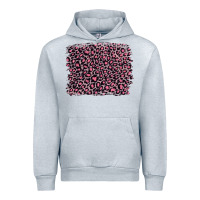 Heather Grey pink leopard with pink glitter Urban Hoodie - Artiststas