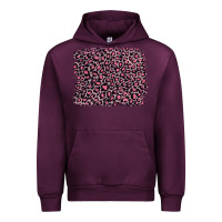 Mauve Wine pink leopard with pink glitter Urban Hoodie - Artiststas